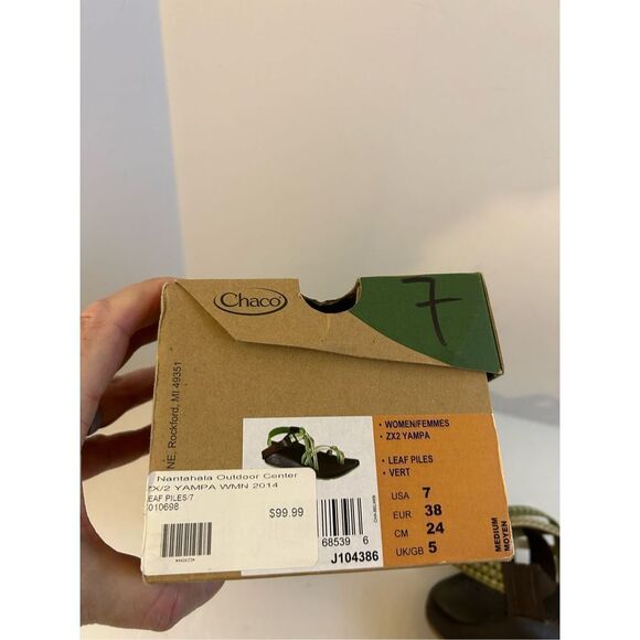 Chaco Yampa Green Leaf size 7 no box $99 - Picture 5 of 6